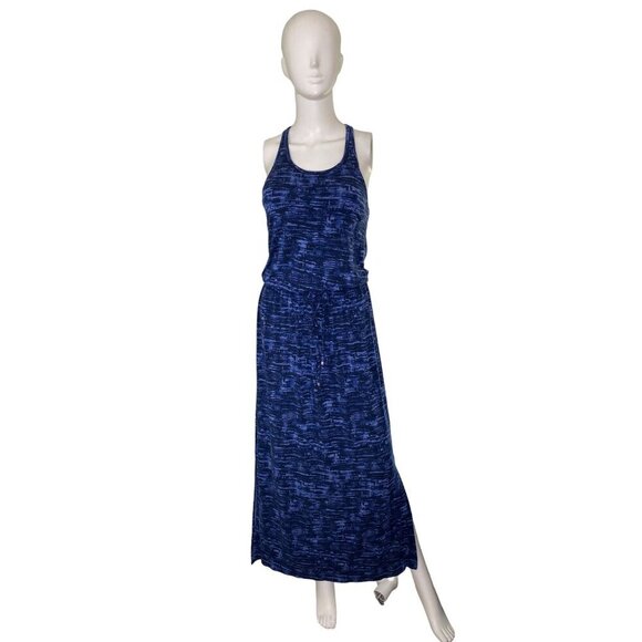 Athleta Dresses & Skirts - ATHLETA WOMEN'S CRESSIDA TWO-TONE BLUE MAXI DRESS WITH WAIST TIE SZ XS